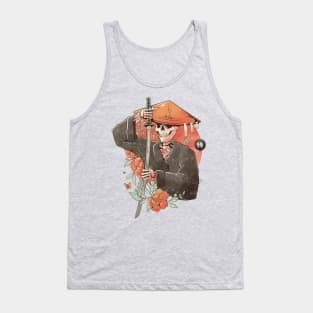 Samurai Skull - Floral Sword Death Gift Tank Top